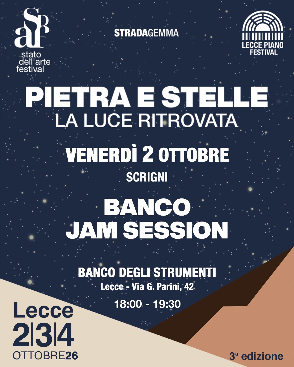 Locandina di Stato dell’Arte Festival 2026 – Banco Jam Session